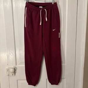 Nike Maroon Drawstring Jogger Sweatpants